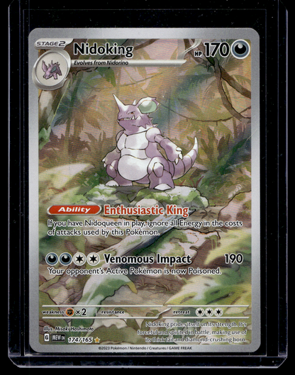 2023 Pokemon - Scarlet & Violet - 151 - Illustration Rare - Nidoking #174