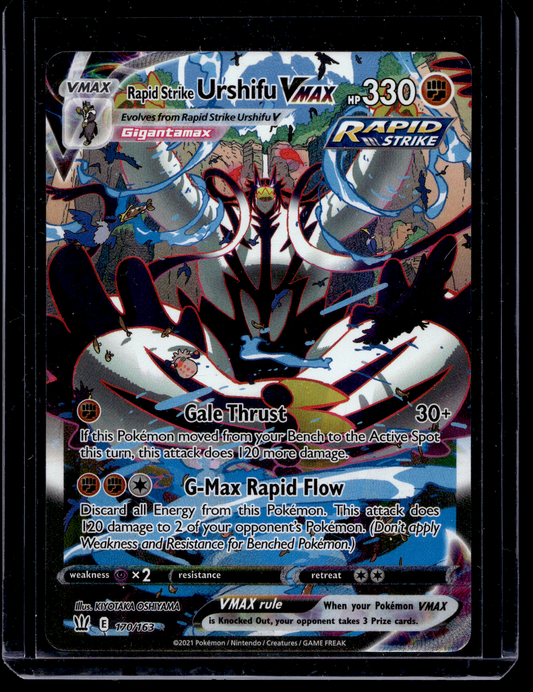 2021 Pokemon - Sword & Shield - Battle Styles - Secret - Rapid Strike Urshifu VMAX #170