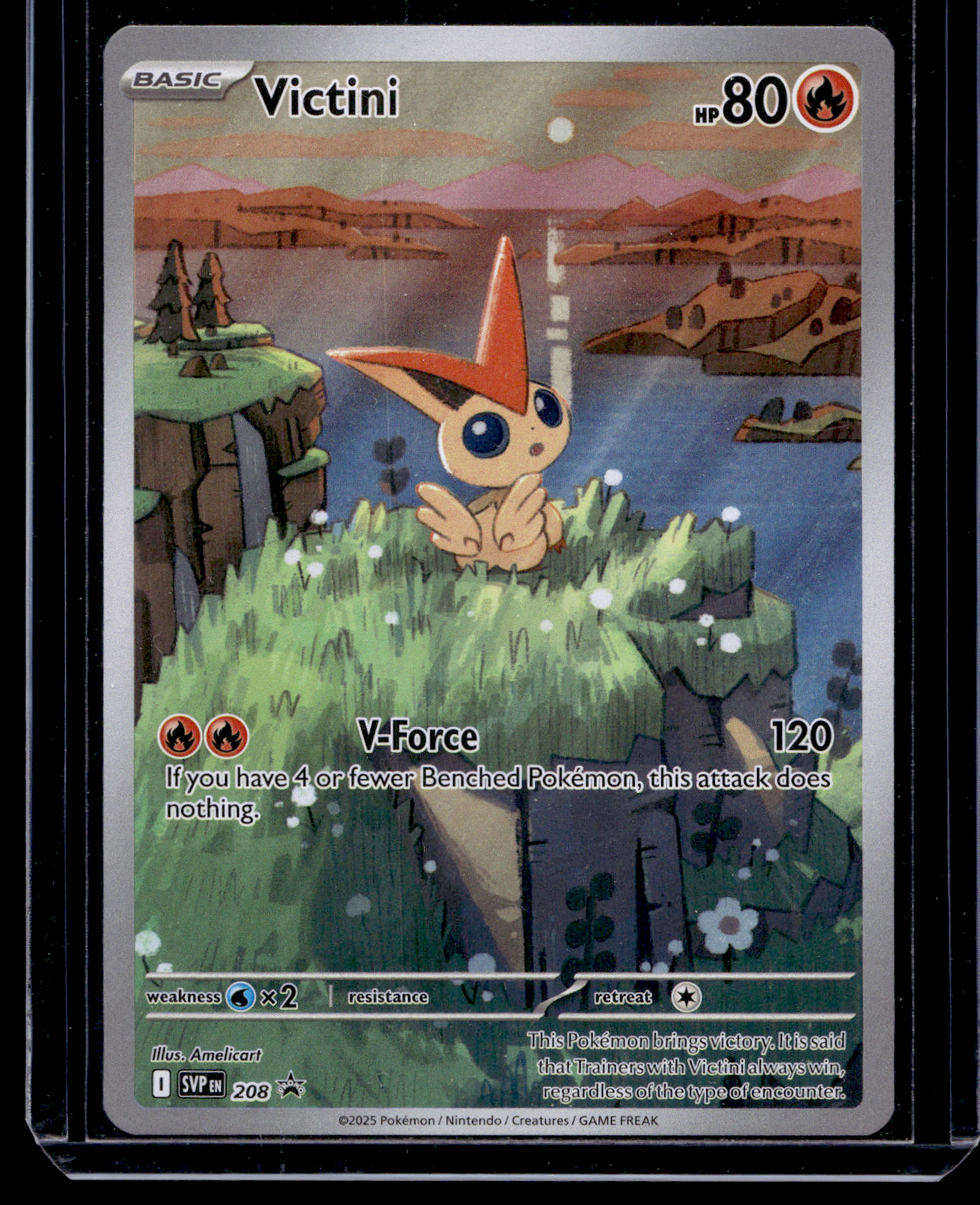 2025 Pokemon - Scarlet & Violet - Black Star Promos - Promos - Victini #208