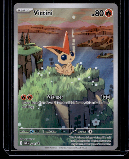 2025 Pokemon - Scarlet & Violet - Black Star Promos - Promos - Victini #208