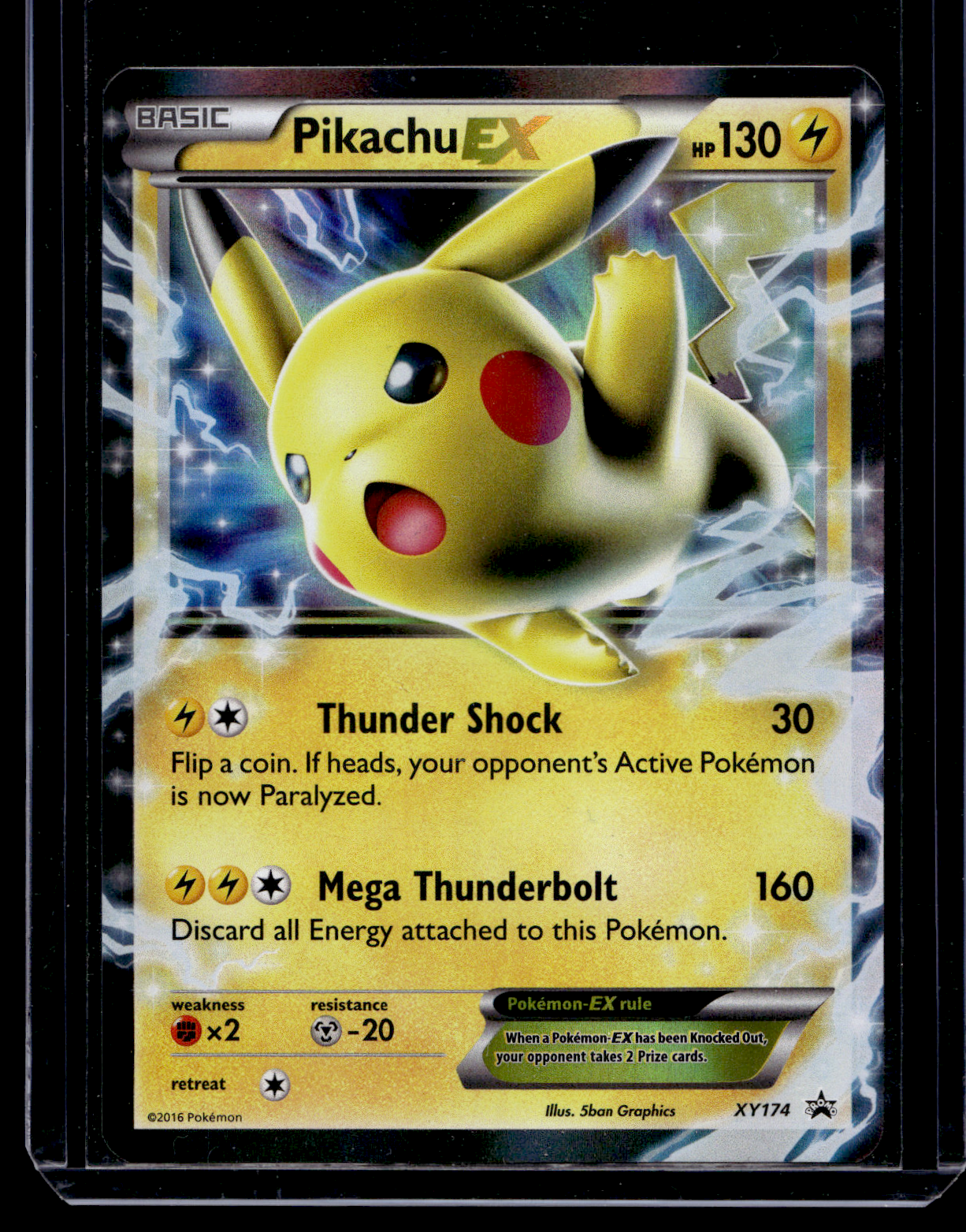 2016 Pokemon - Pokemon XY - Black Star Promos - Promos - Pikachu ex #XY174