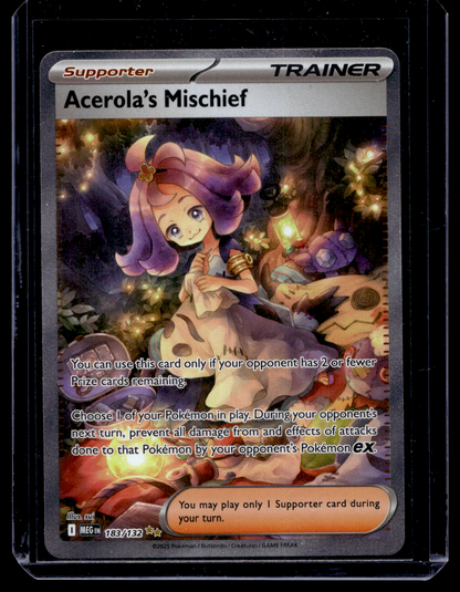 2025 Pokemon - Mega Evolutions - Special Illustration Rare - Acerola's Mischief #183