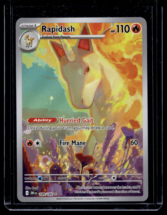2025 Pokemon Scarlet & Violet - Destined Rivals - Illustration Rare - Rapidash #189