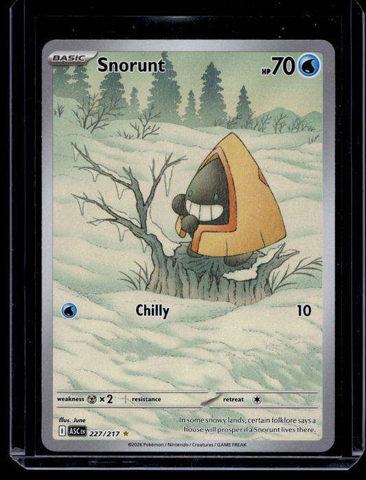 2026 Pokemon - Mega Evolutions Ascended Heroes - Illustration Rare - Snorunt #227