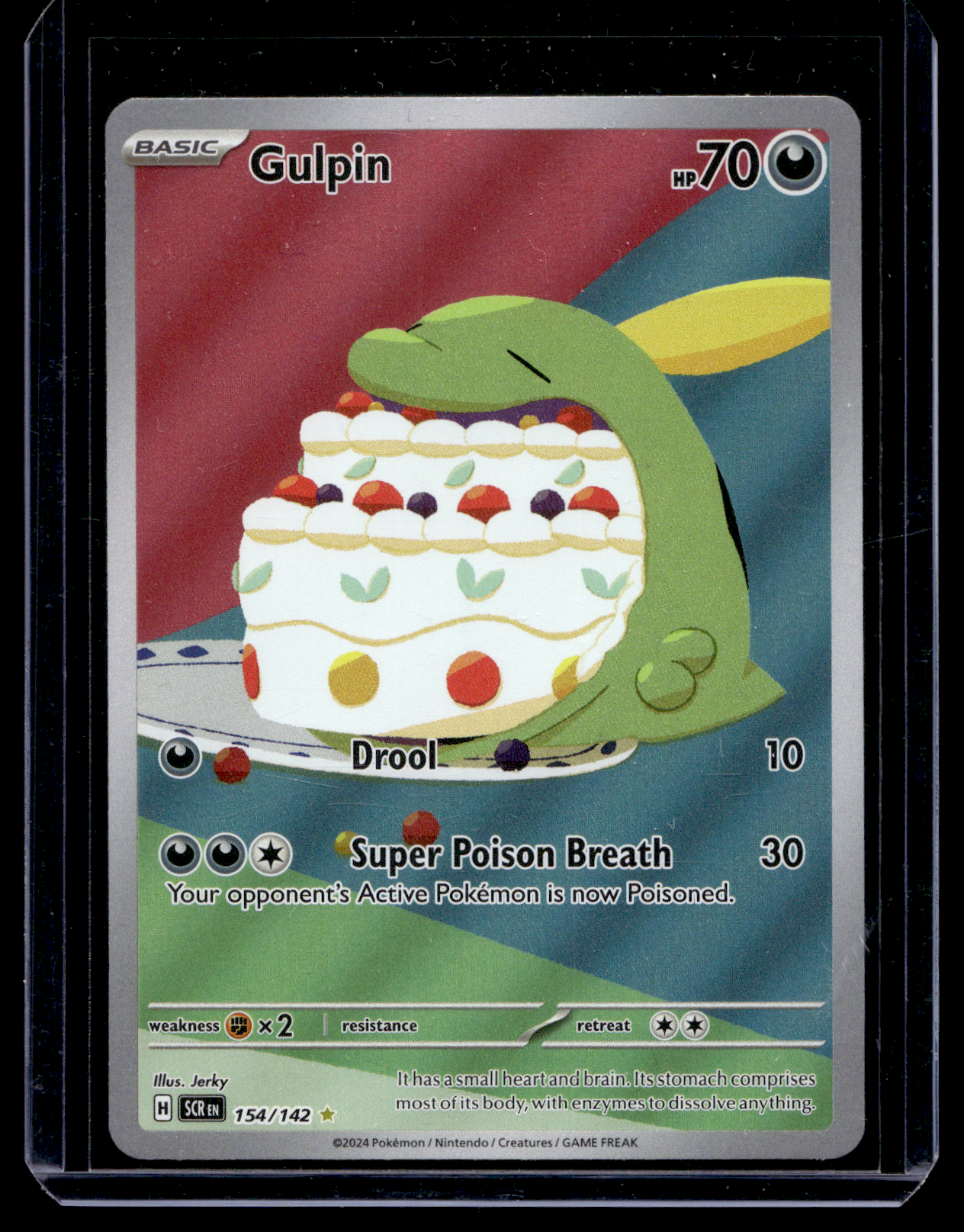 2024 Pokemon - Scarlet & Violet - Stellar Crown - Illustration Rare - Gulpin #154