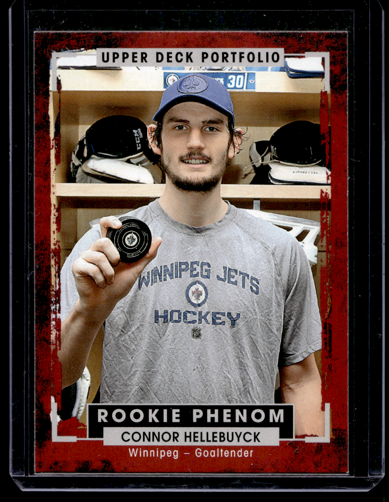 2015-16 Upper Deck Portfolio - Rookie Color Photos - Connor Hellebuyck #238 RC