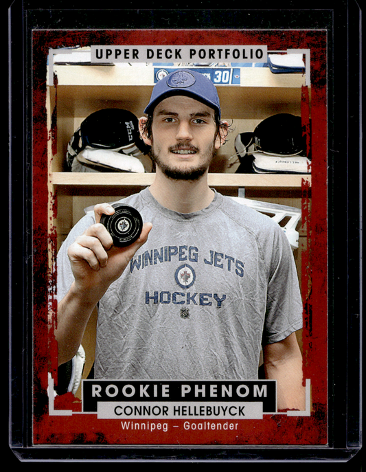 2015-16 Upper Deck Portfolio - Rookie Color Photos - Connor Hellebuyck #238 RC