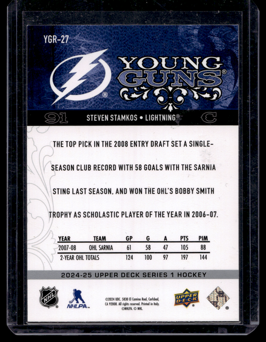 2024-25 Upper Deck Series 1 - Young Guns Renewed - Steven Stamkos #YGR-27