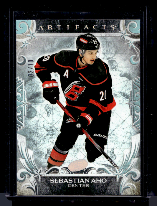 2024-25 Upper Deck Artifacts - Seafoam Green - Sebastian Aho #131 /10