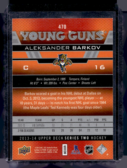 2013-14 Upper Deck Young Guns - Aleksander Barkov #470 RC