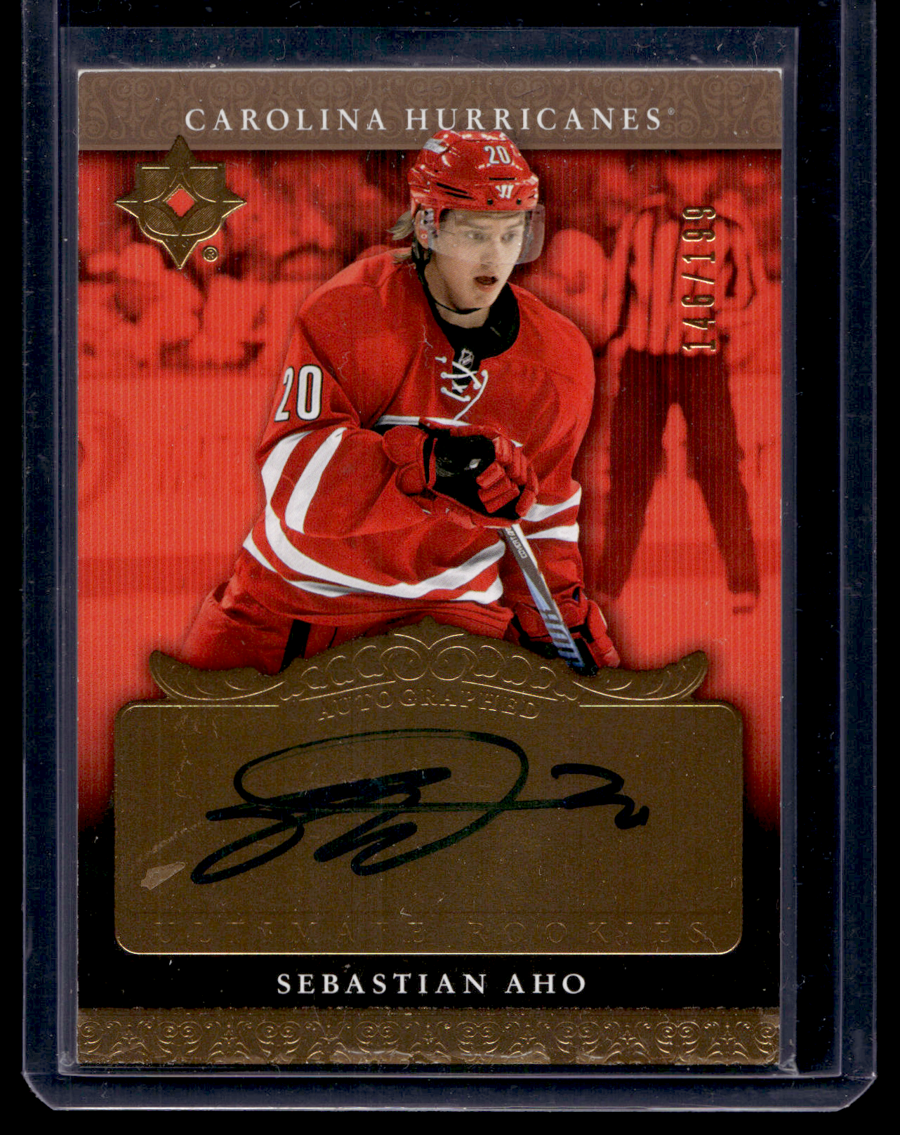 2016-17 Ultimate Collection - 2006-07 Retro Rookie Auto - Tier 1 - Sebastian Aho #RRA- RY
