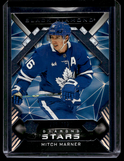 2022-23 Upper Deck Black Diamond - Diamond Stars - Mitch Marner #BDS-MM /299