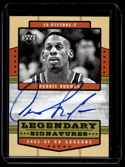 2003-04 Upper Deck UD Legends - Legendary Signatures - Dennis Rodman #LS-DR