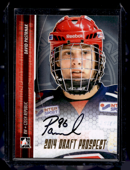 2014 In the Game Draft Prospects - Autographs - Gold - David Pastrnak #A-DP1 /20 RY