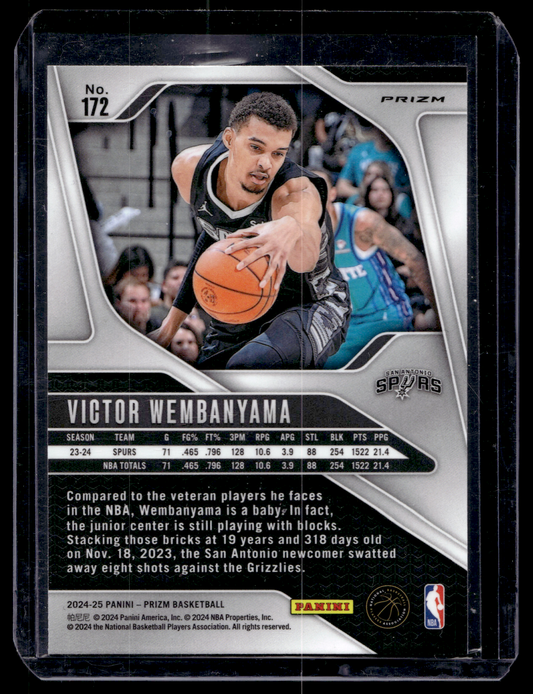 2024-25 Panini Prizm - Fast Break - Victor Wembanyama #172