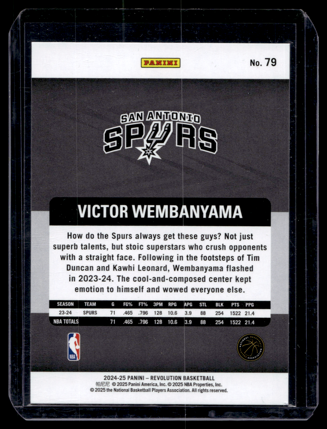 2024-25 Panini Revolution - Victor Wembanyama #79