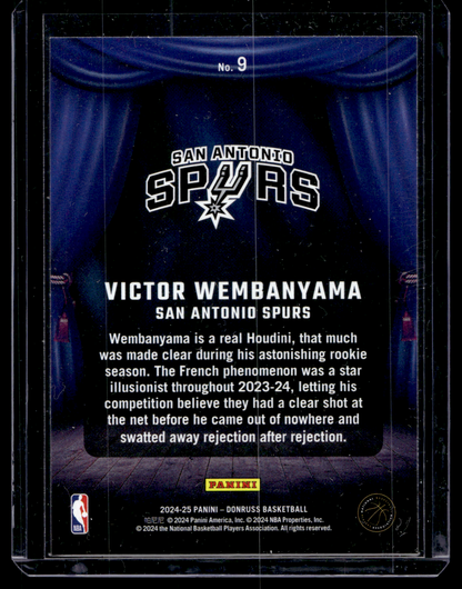 2024-25 Panini Donruss - Magicians - Victor Wembanyama #9