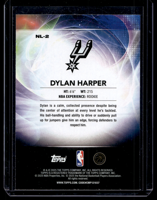 2025-26 Topps - No Limit - Blue Rainbow - Dylan Harper #NL-2 /150 RC