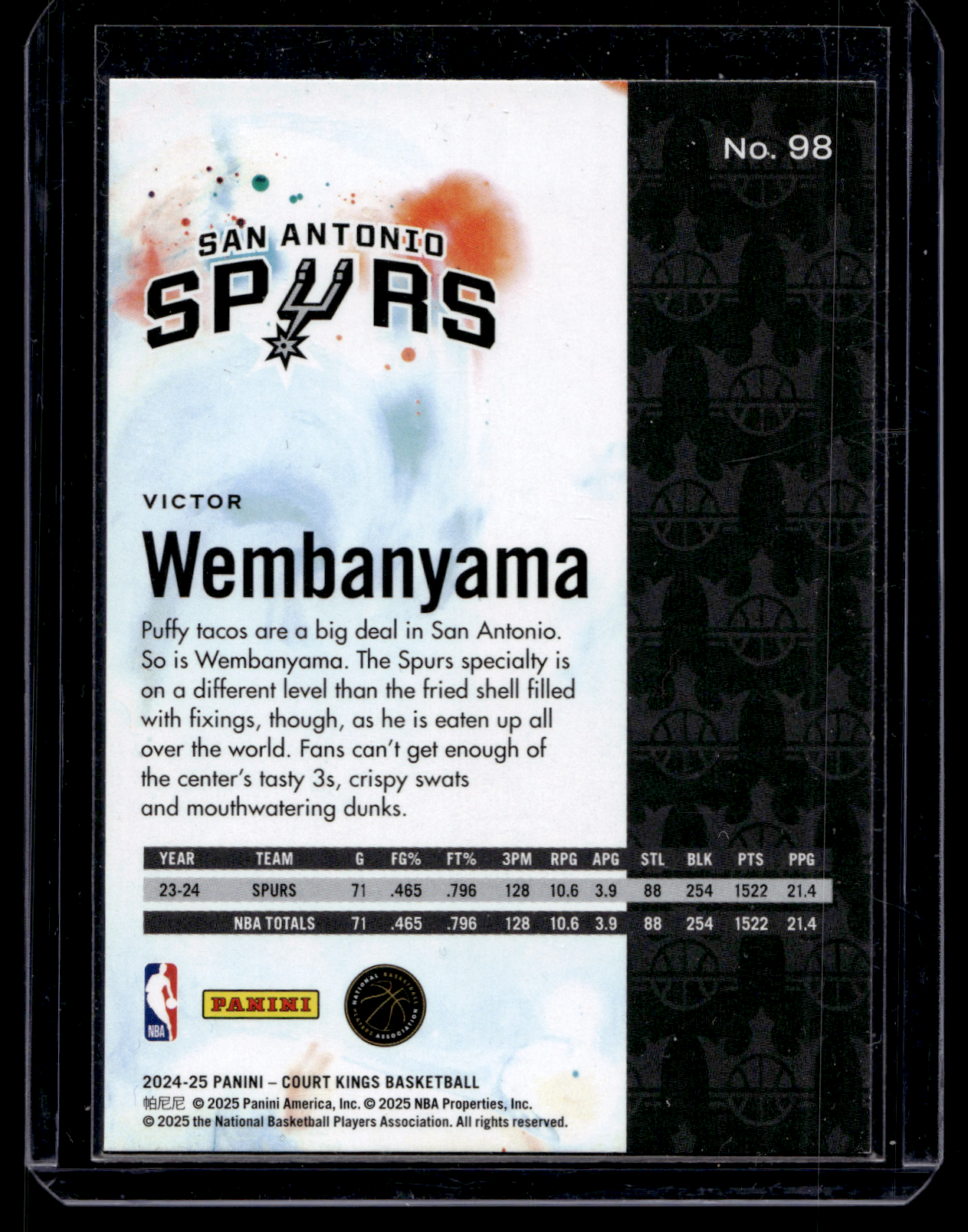 2024-25 Panini Court Kings - Victor Wembanyama #98