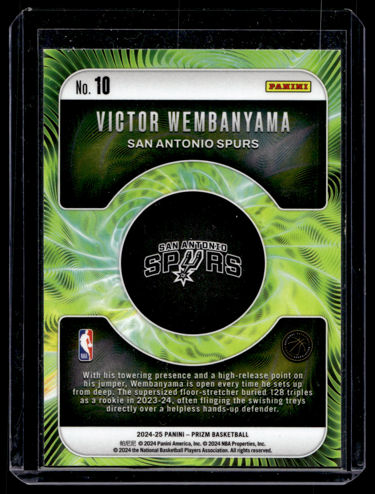 2024-25 Panini Prizm - Fractal - Victor Wembanyama #10