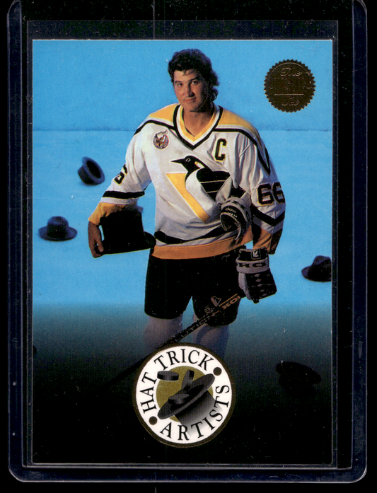 1993-94 Leaf - Hat Trick Artists - Mario Lemieux #1