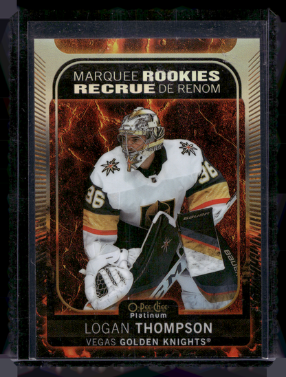 2021-22 Upper Deck OPC Platinum - Hot Magma -  Marquee Rookies - Logan Thompson #239 /499 RC