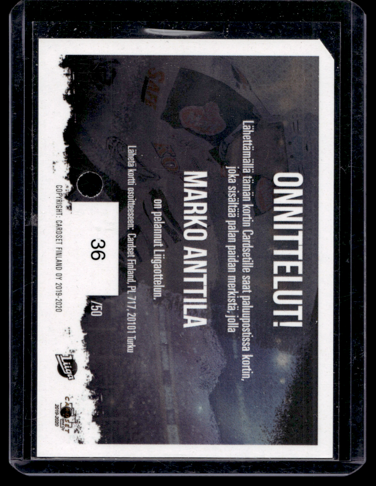2019-20 Cardset Signature Sensations - Marko Anttila /50