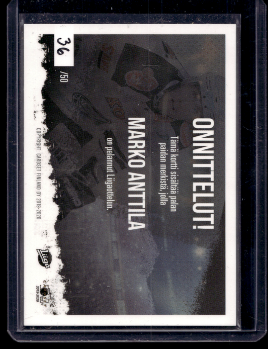 2019-20 Cardset Signature Sensations - Marko Anttila /50