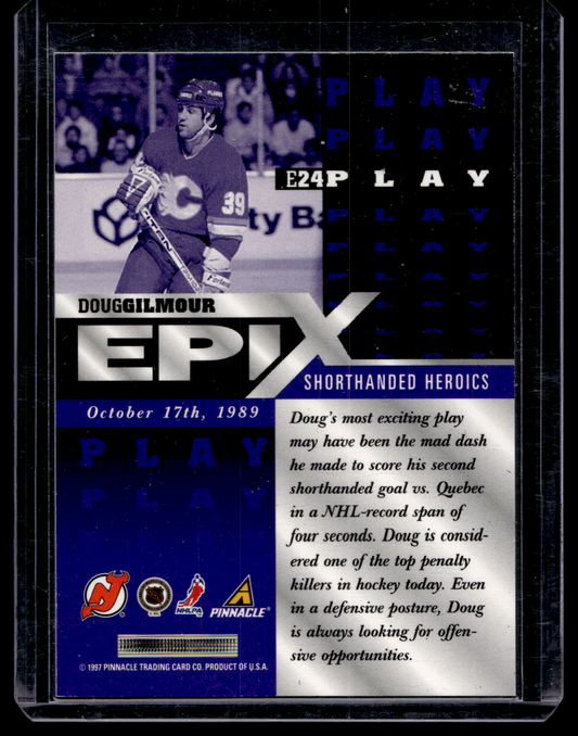 1997-98 Pinnacle - Epix - Purple Game - Doug Gilmour #E24