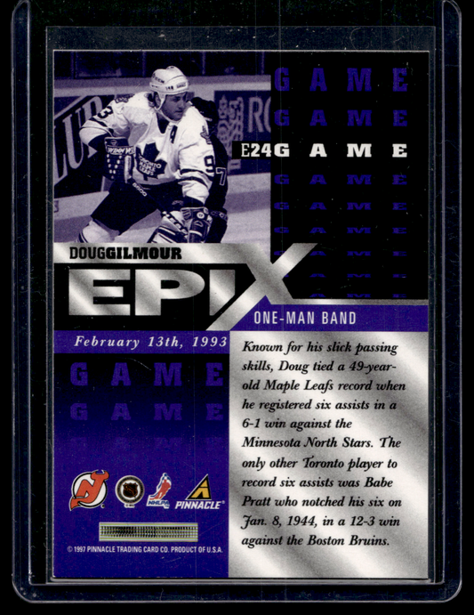 1997-98 Pinnacle - Epix - Purple Play - Doug Gilmour #E24