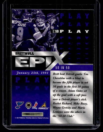 1997-98 Pinnacle - Epix - Purple Play - Brett Hull #E18