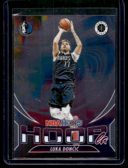 2023-24 Panini NBA Hoops Premium Stock - Hoopla - Luka Doncic #7