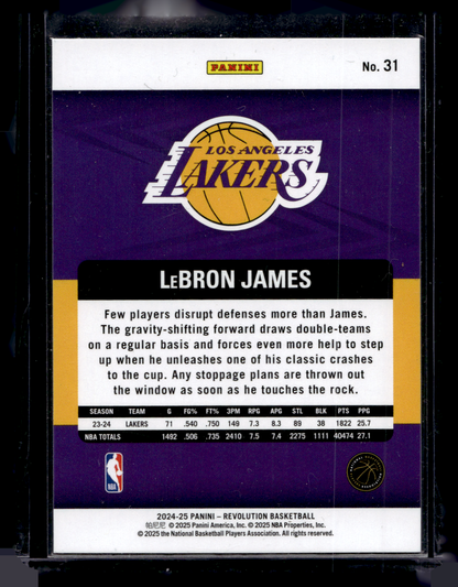 2024-25 Panini Revolution - LeBron James #31