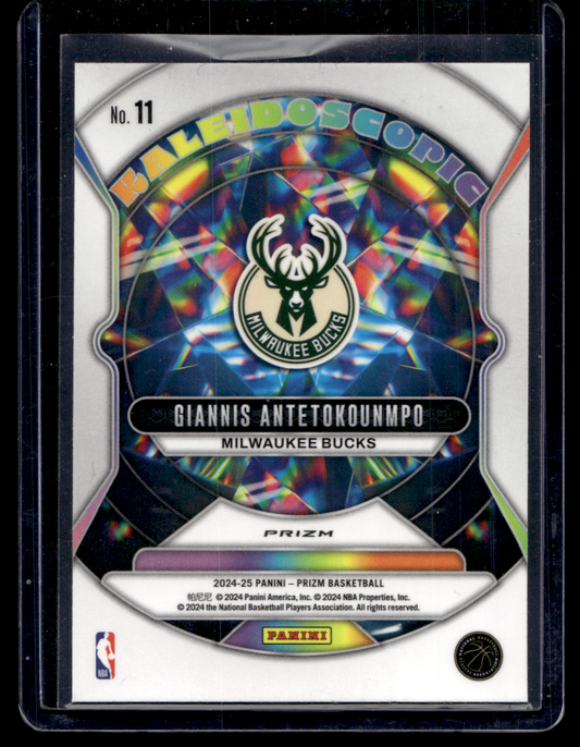 2024-25 Panini Prizm - Kaleidoscopic - Fast Break Prizm - Giannis Antetokounmpo #11