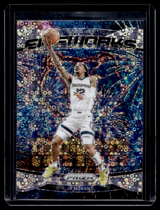 2024-25 Panini Prizm - Fireworks - Fast Break Prizm - Ja Morant #24
