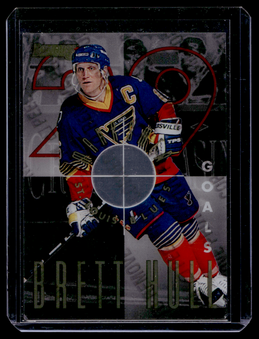 1995-96 Donruss - Marksmen - Brett Hull #7