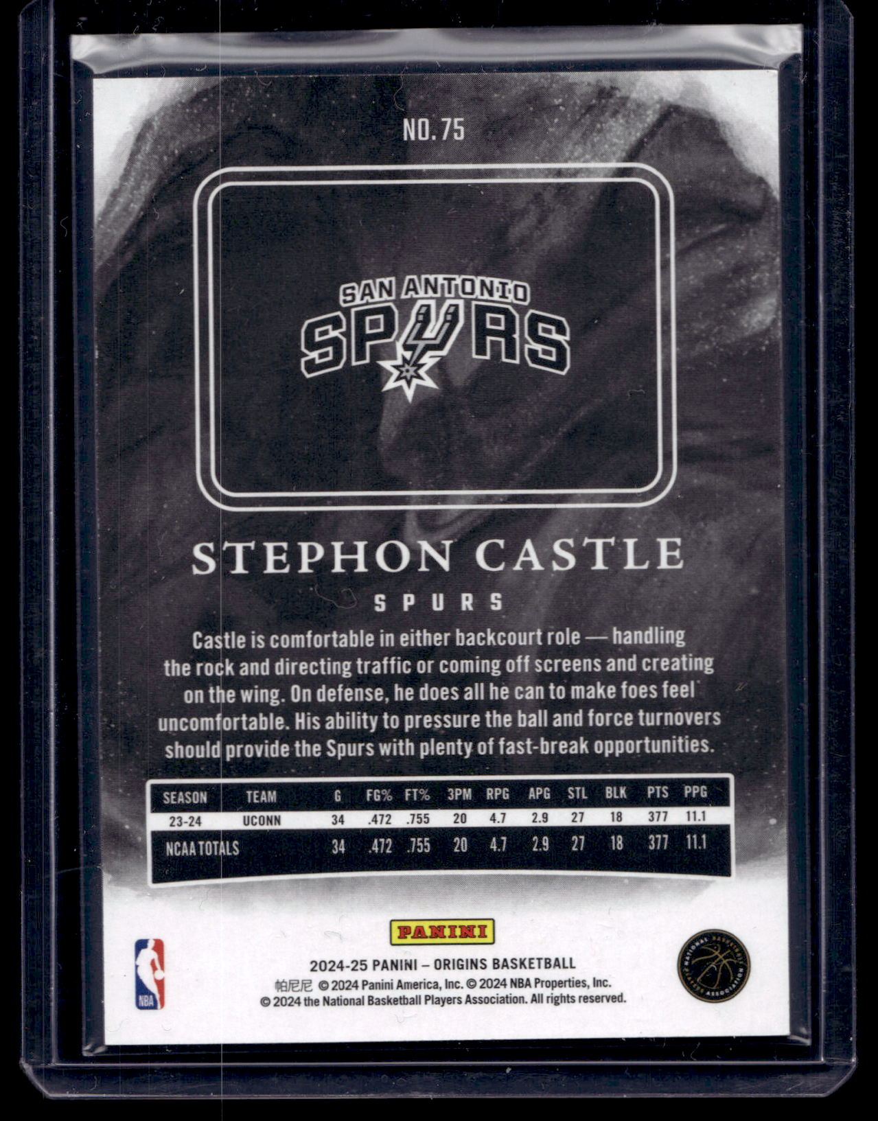 2024-25 Panini Origins - Stephon Castle #75 RY