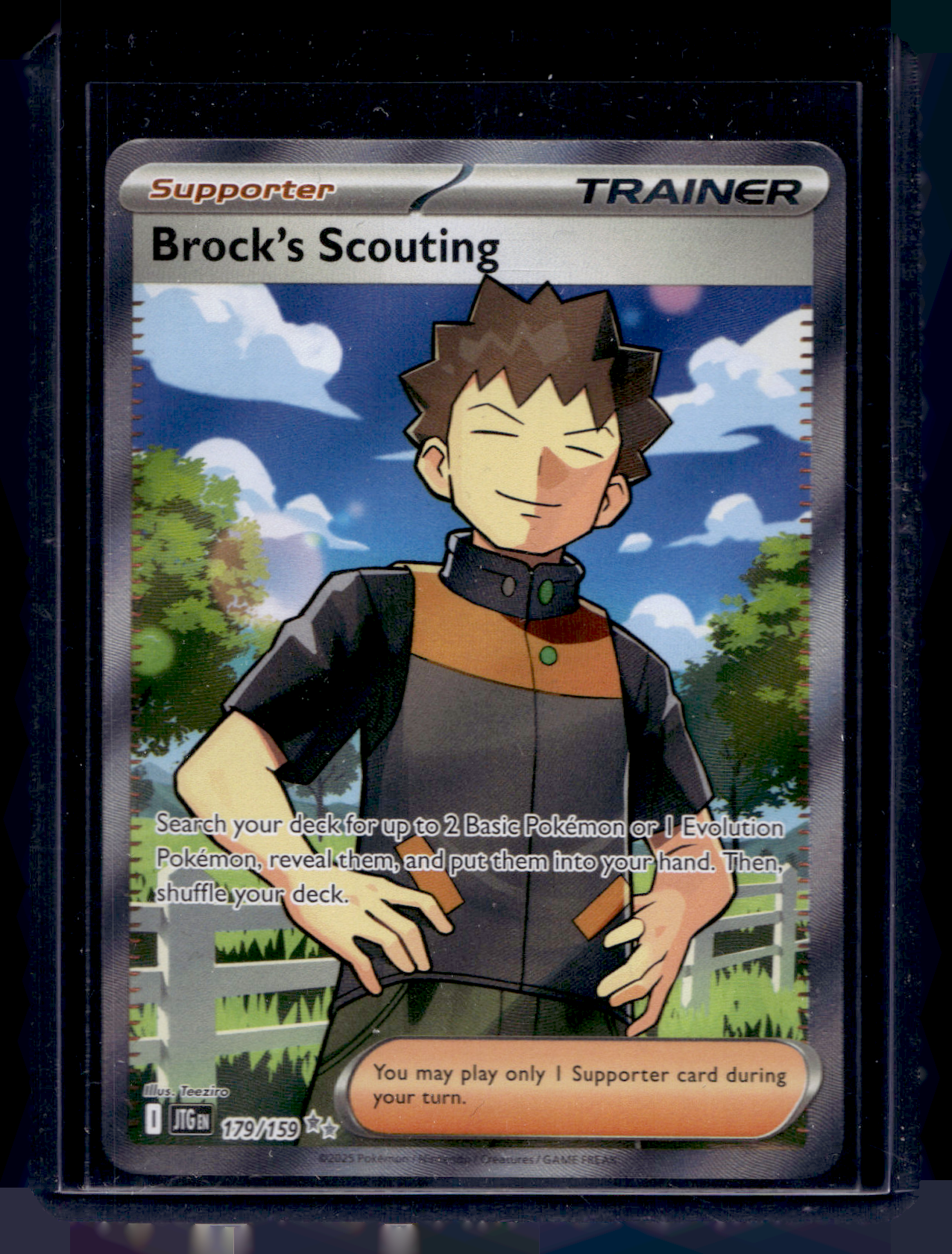 2025 Pokemon - Scarlet & Violet - Journey Together - Ultra Rare - Brock's Scouting #179