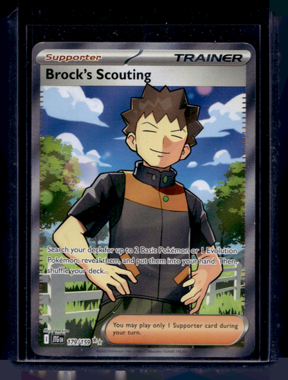 2025 Pokemon - Scarlet & Violet - Journey Together - Ultra Rare - Brock's Scouting #179