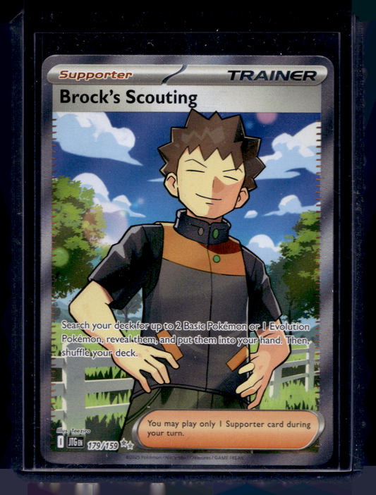 2025 Pokemon - Scarlet & Violet - Journey Together - Ultra Rare - Brock's Scouting #179