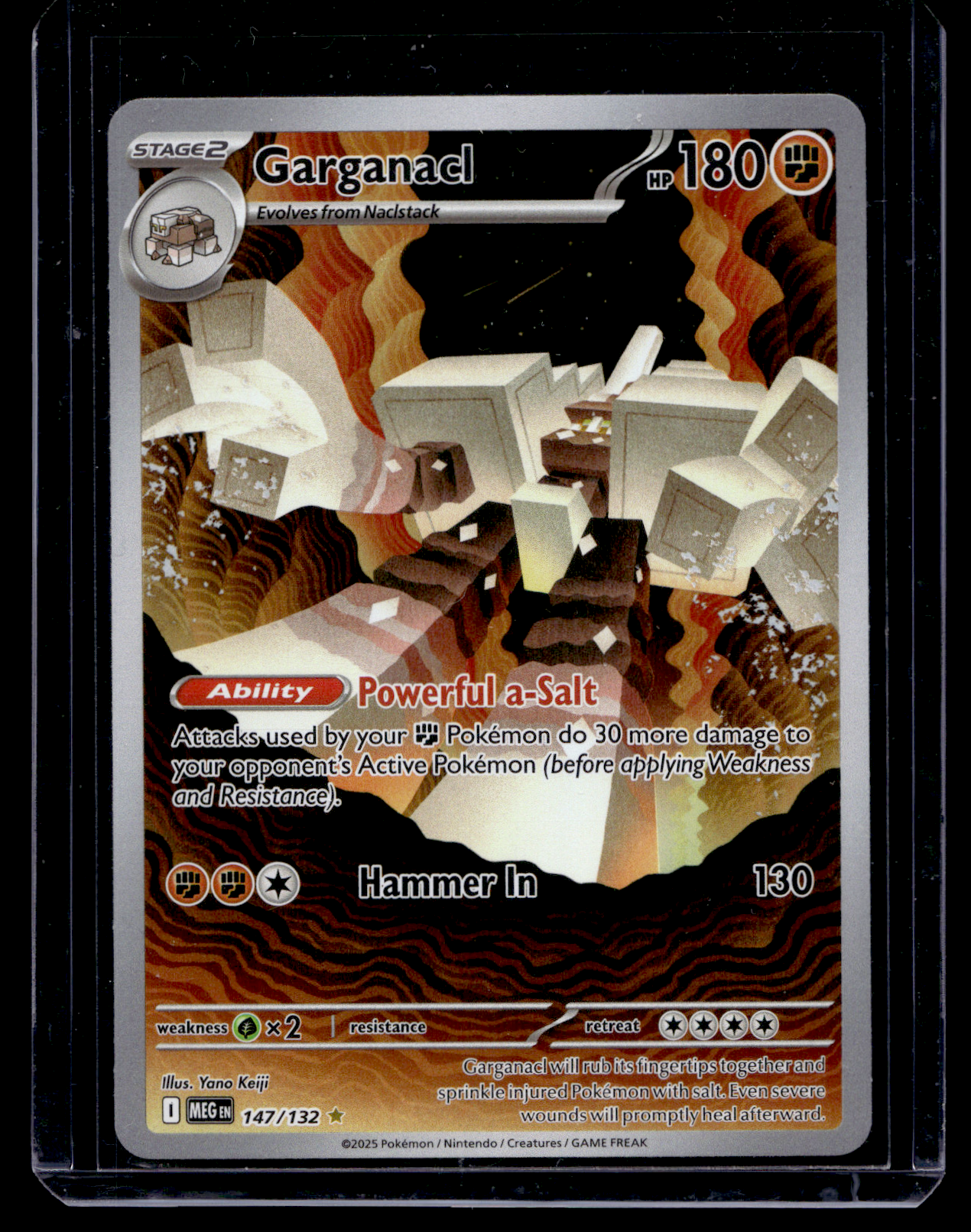 2025 Pokemon - Mega Evolutions - Illustration Rare - Garganacl #147