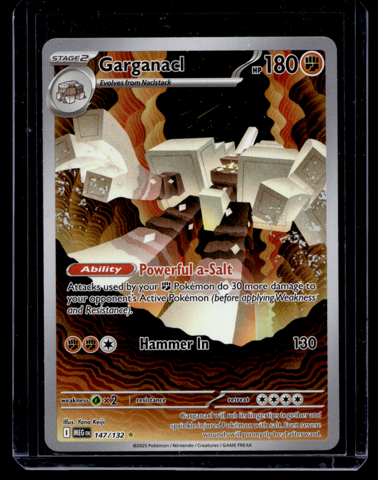 2025 Pokemon - Mega Evolutions - Illustration Rare - Garganacl #147