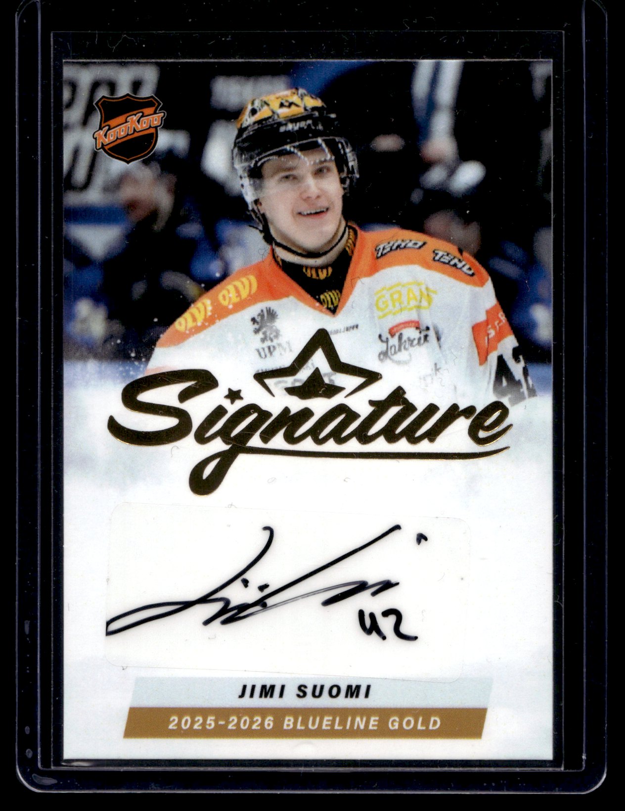 2025-26 Blueline Signature Gold - Jimi Suomi #AU-JS
