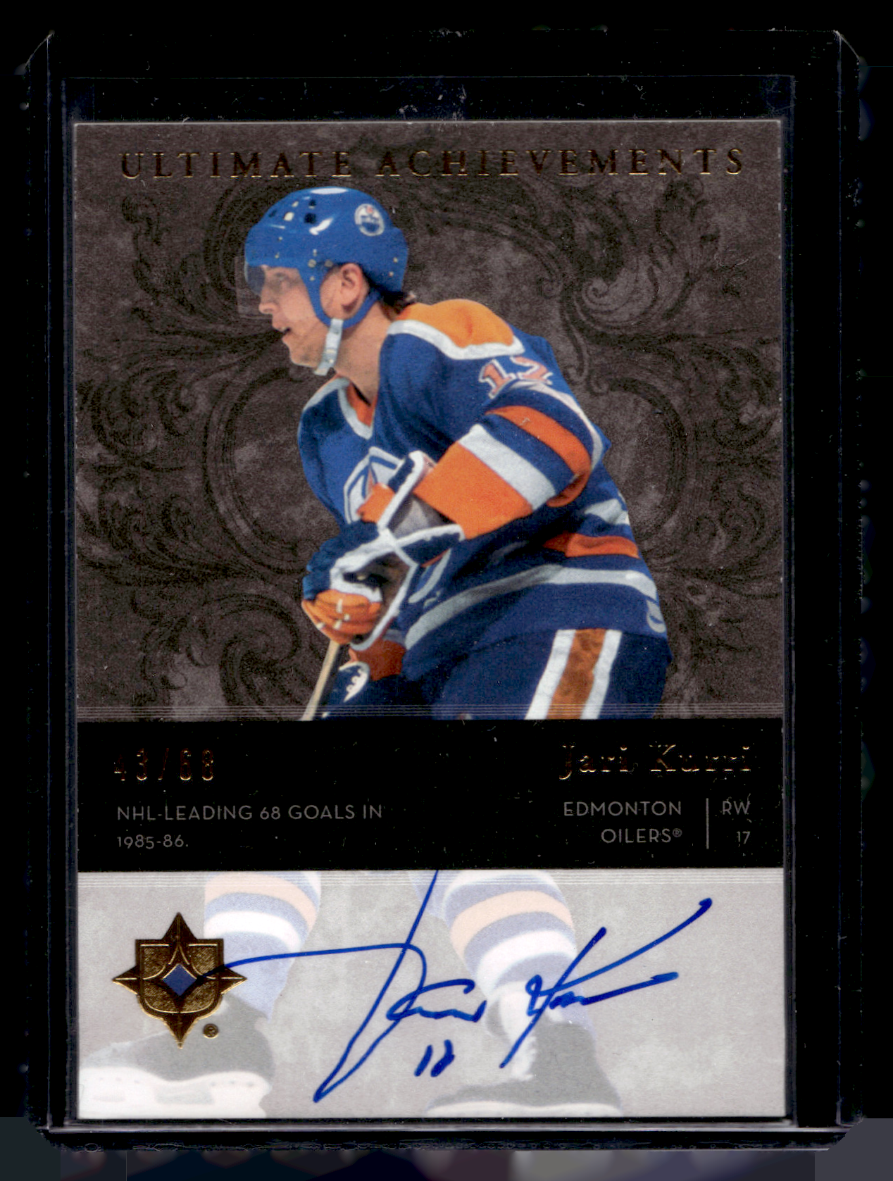 2006-07 Ultimate Collection - Ultimate Achievements - Jari Kurri #UA-JK /68