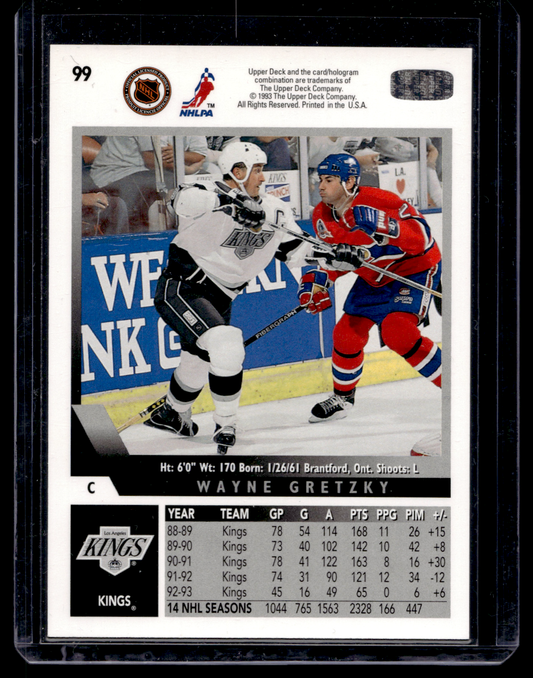 1993-94 Upper Deck - Silver All-Time Goal Scorer Stamp - Wayne Gretzky #99