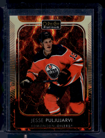 2021-22 Upper Deck OPC Platinum - Hot Magma - Jesse Puljujarvi #148 /499