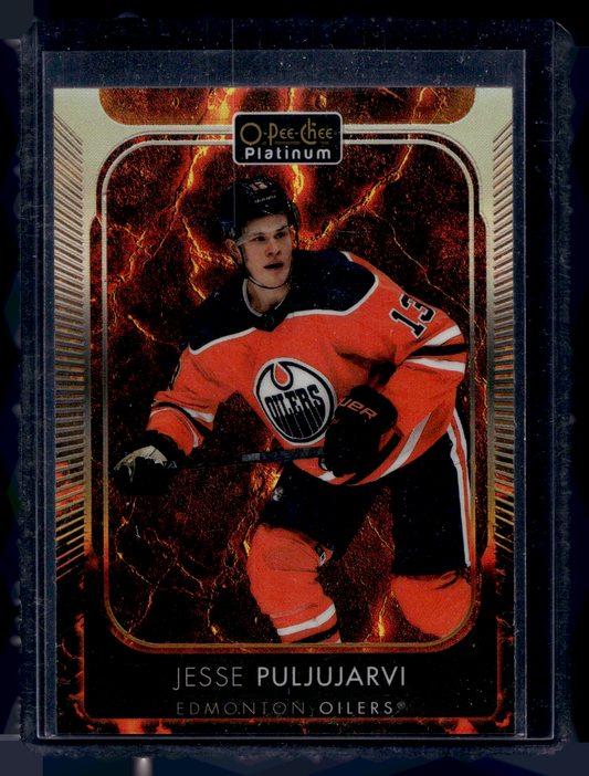 2021-22 Upper Deck OPC Platinum - Hot Magma - Jesse Puljujarvi #148 /499