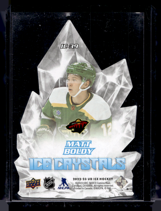 2022-23 Upper Deck Ice - Ice Crystals -  Rookies - Matt Boldy #IC-39 RY