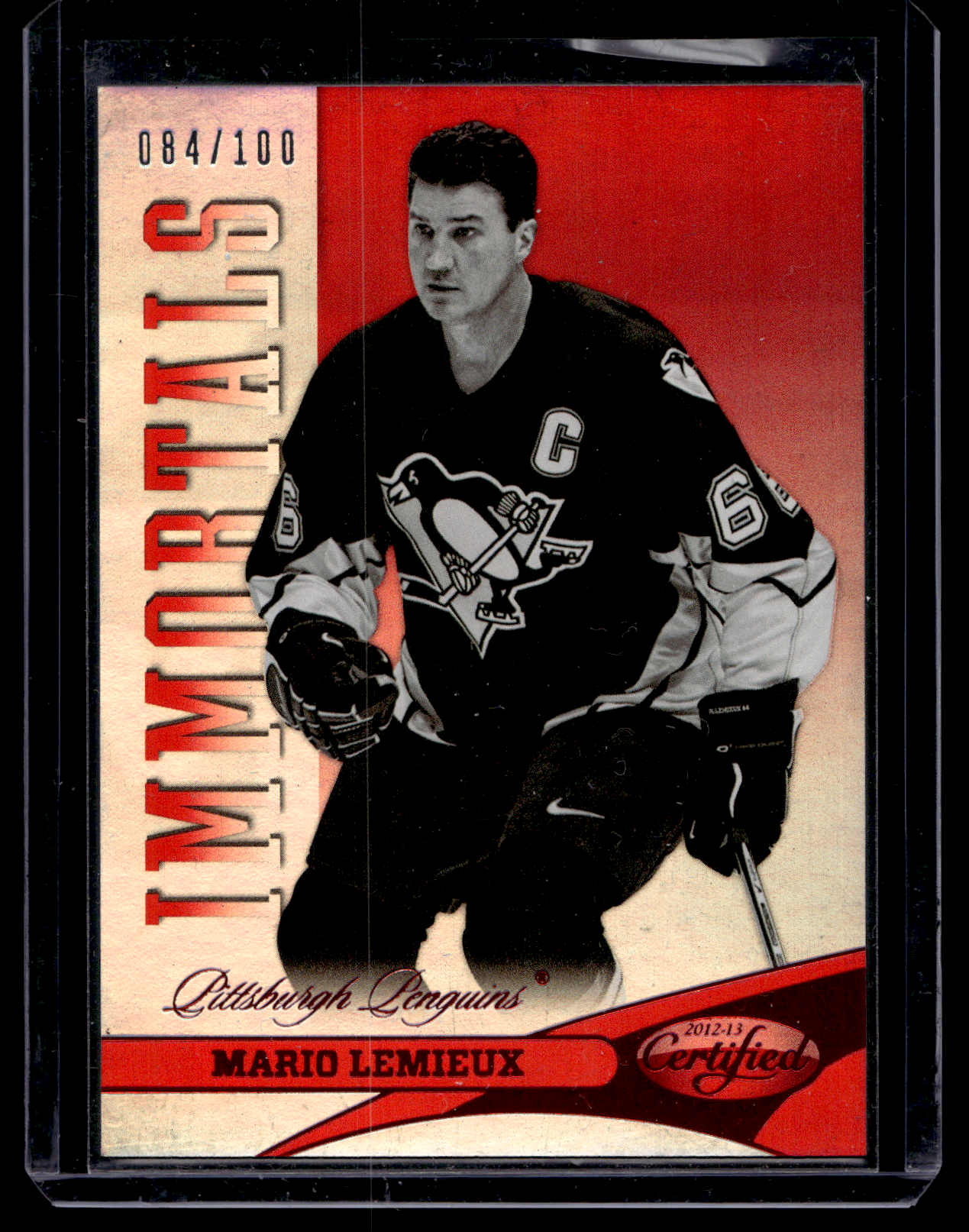 2012-13 Panini Certified - Mirror Red - Immortals - Mario Lemieux #131 /100