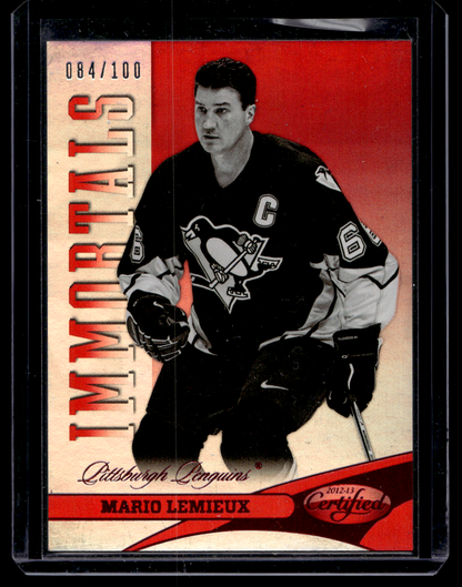 2012-13 Panini Certified - Mirror Red - Immortals - Mario Lemieux #131 /100
